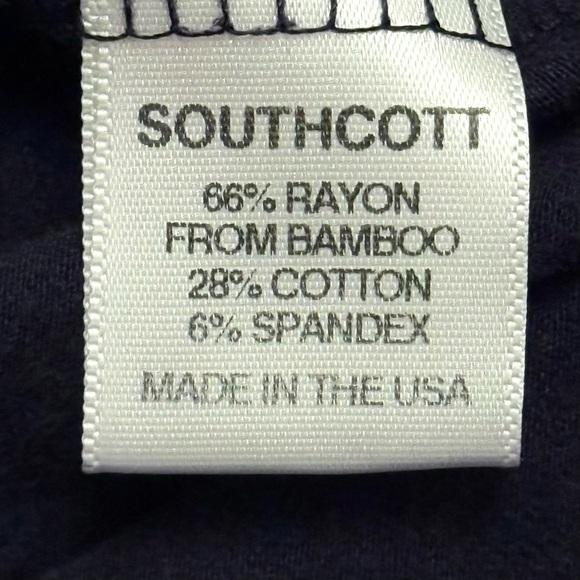 Southcott Navy Bamboo Blend Sleeveless V-Neck High Low Hem Dress Size 1 - Picture 2 of 7